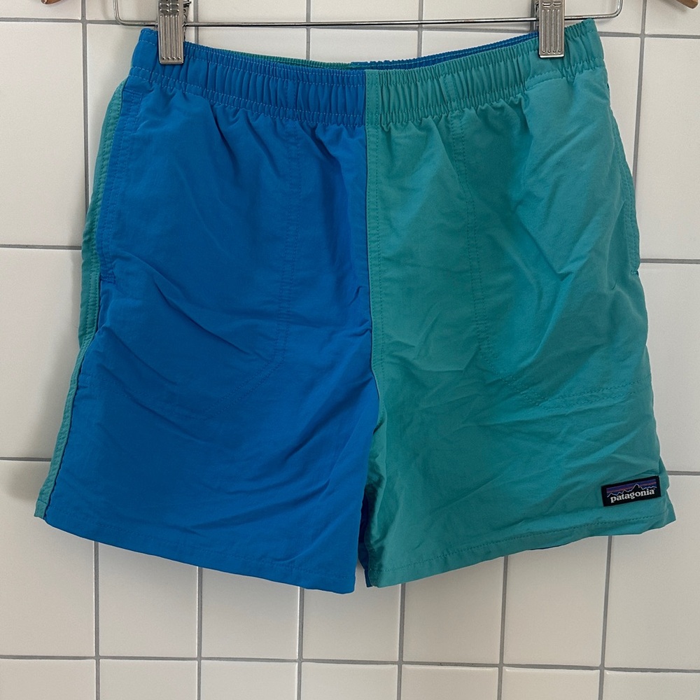 EUC Patagonia Two-Tone Blue and Teal Shorts, sz 14